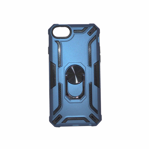 Iphone 7P-8P Blue Armor Cover Military Grade Protection Built-in Kickstand Car Holder Mobile Phone Case